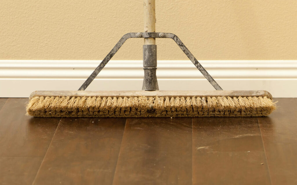 broom on hardwood, care & maintenance | Fovama Oriental Rugs & Carpets in Scarsdale, NY