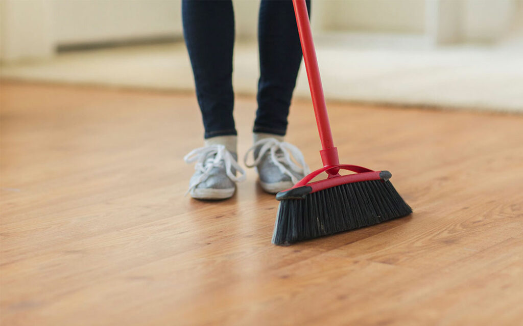 vinyl flooring care, sweeping | Fovama Oriental Rugs & Carpets in Scarsdale, NY