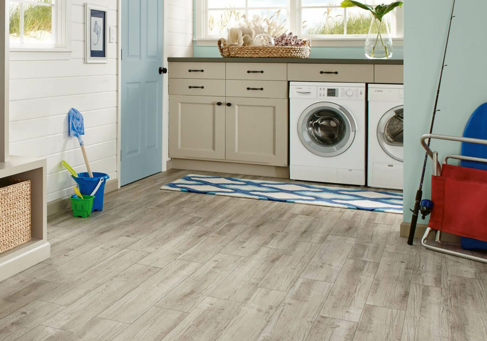 vinyl flooring in laundry room | Fovama Oriental Rugs & Carpets in Scarsdale, NY