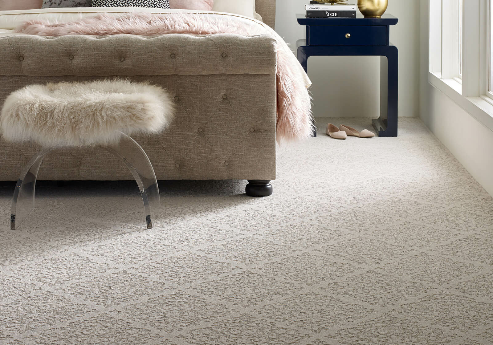 carpet in bedroom | Fovama Oriental Rugs & Carpets in Scarsdale, NY